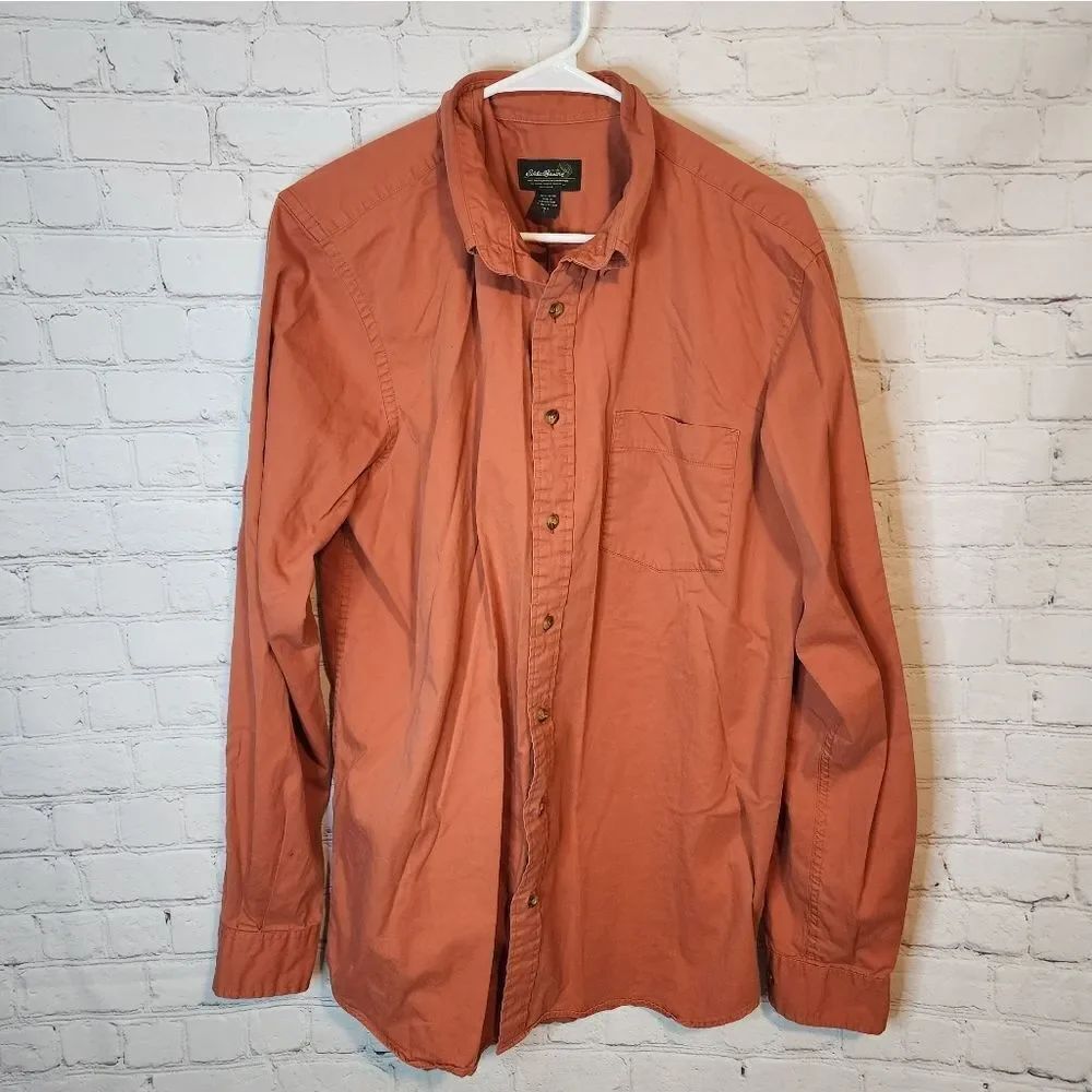 Men's Eddie Bauer longsleeve button-down shirt, size LT